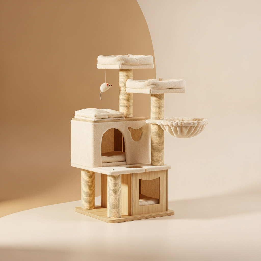 The Five-Tier Cat Tree House