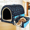 Foldable Star Print Comfortable Pet Bed