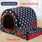 Foldable Star Print Comfortable Pet Bed