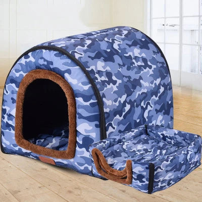 Foldable Star Print Comfortable Pet Bed