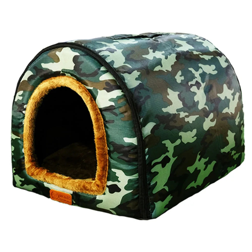 Foldable Star Print Comfortable Pet Bed
