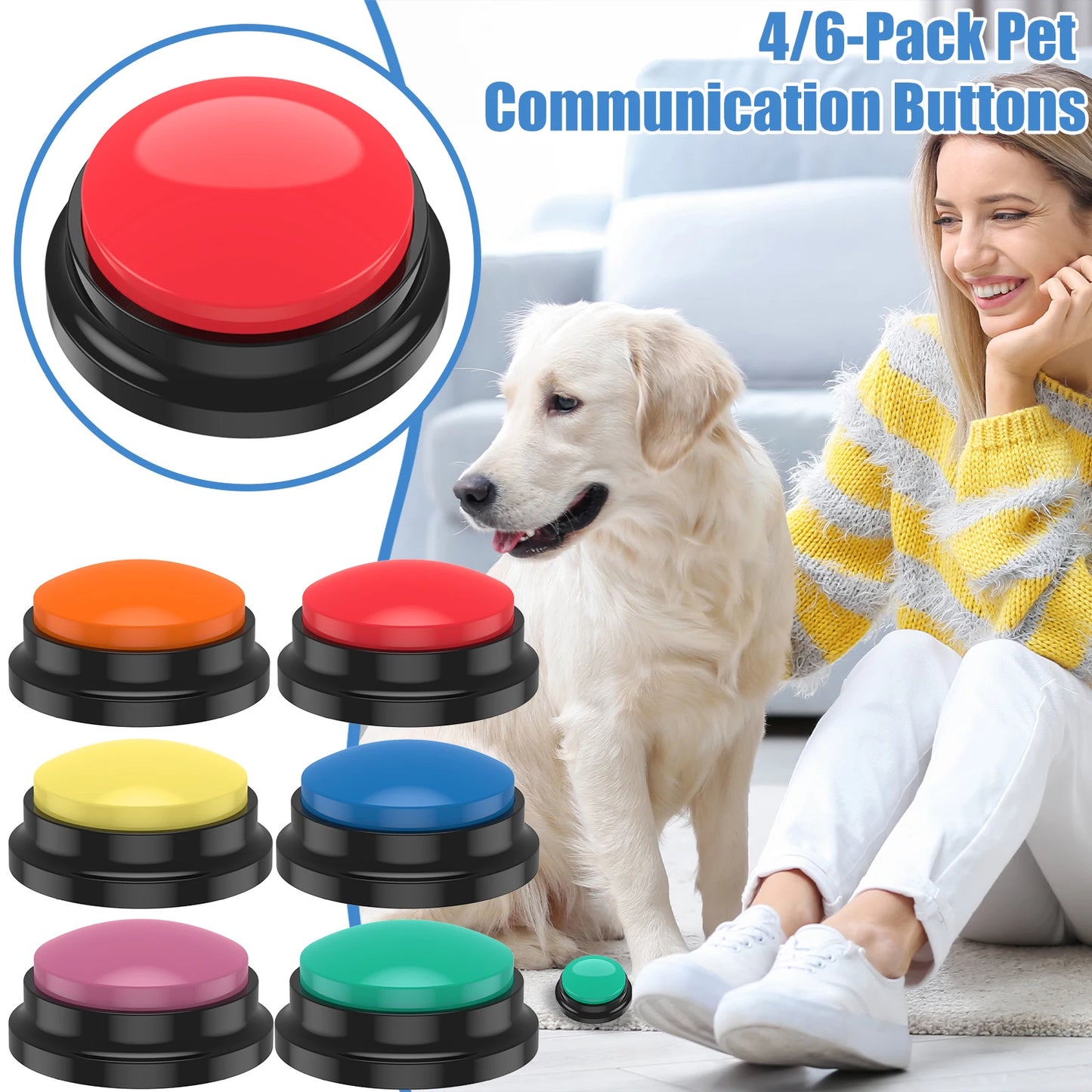 Smart Pet Training Talking Button Set