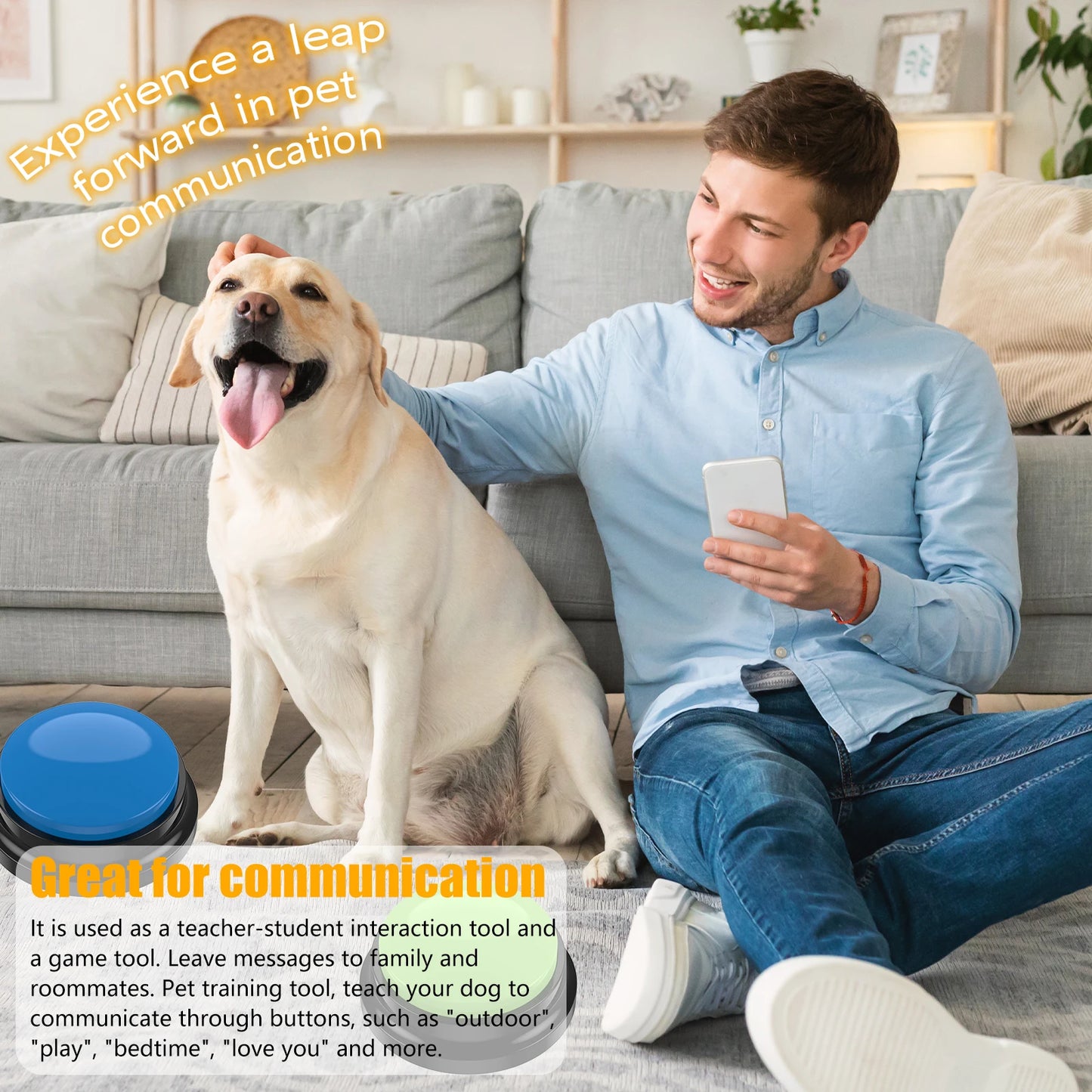 Smart Pet Training Talking Button Set
