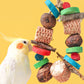 Natural Wooden Blocks Bird Chewing Toy