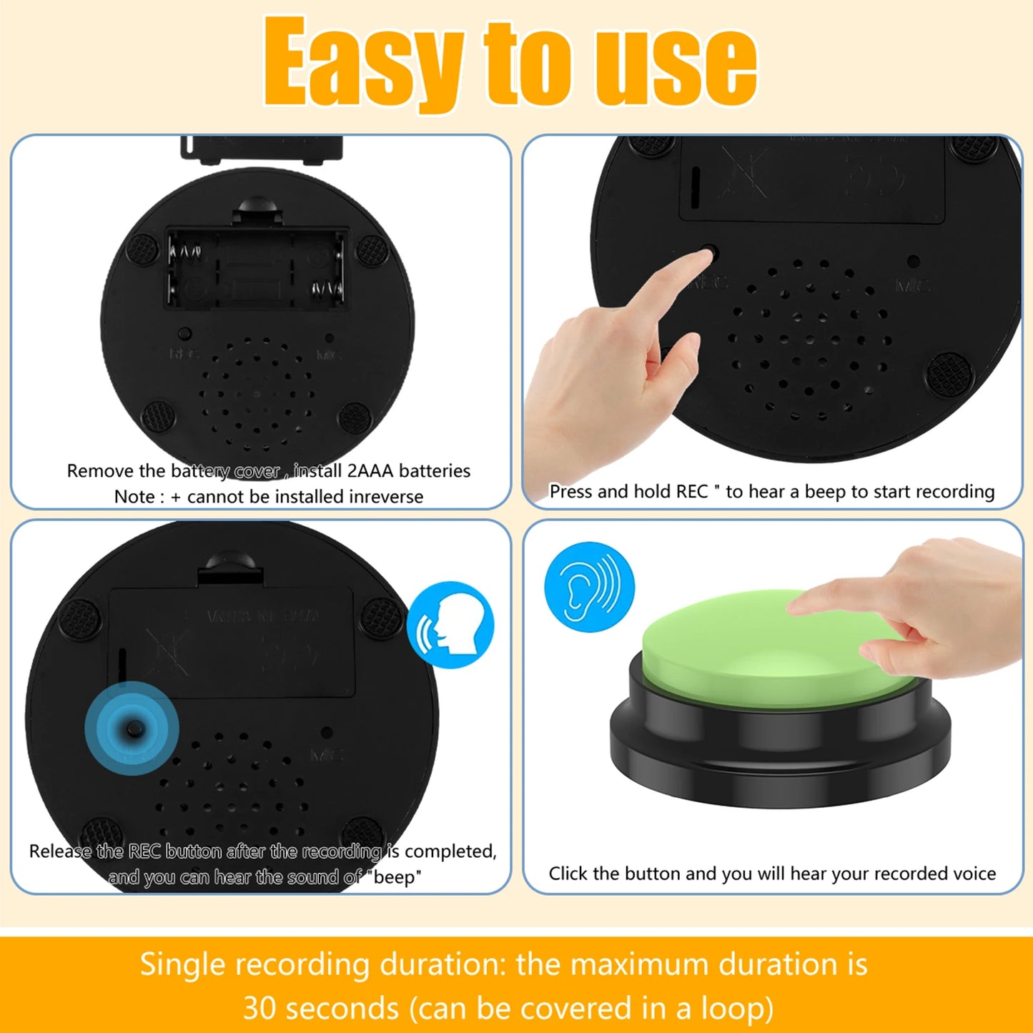Smart Pet Training Talking Button Set