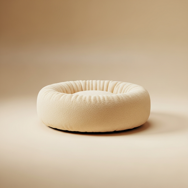 The Round Plush Cat Bed